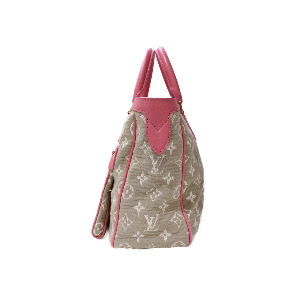 Louis Vuitton Sabia Cabas canvas leather handbag Beige Tan pink bag - Picture 2 of 7